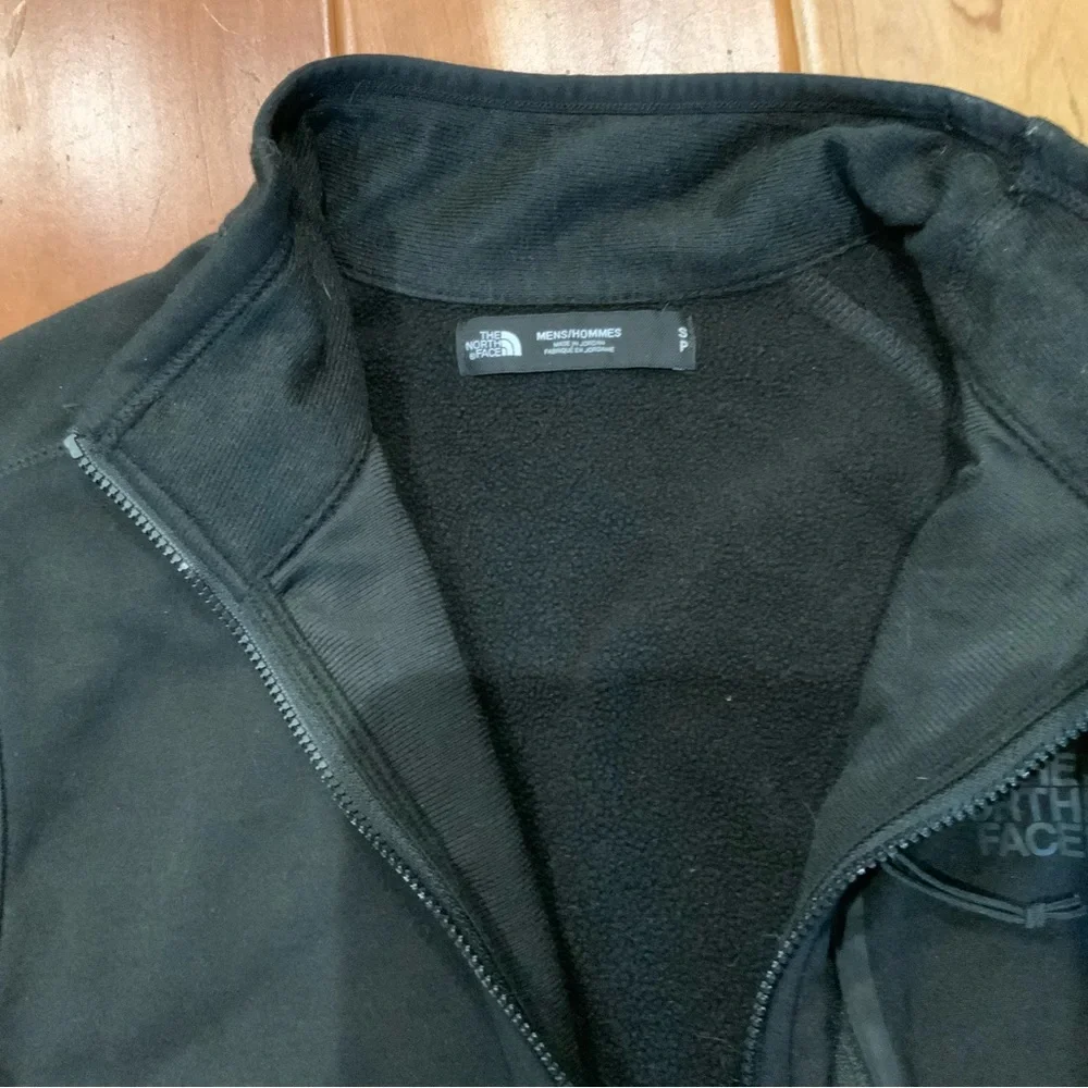 The North Face black fleece jacket size S